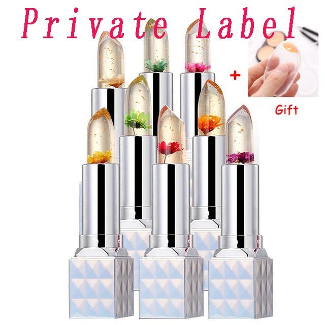 

Free private label wholesale but must meet requirement see our policy Temperature Change Color Moisturizer Flower Lipstick