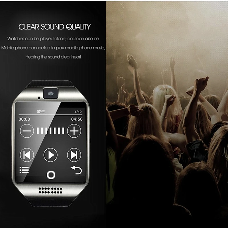 SCELTECH Bluetooth Smart Watch S1 With Camera Facebook Whatsapp Twitter Sync SMS Smartwatch Support SIM TF Card For IOS Android