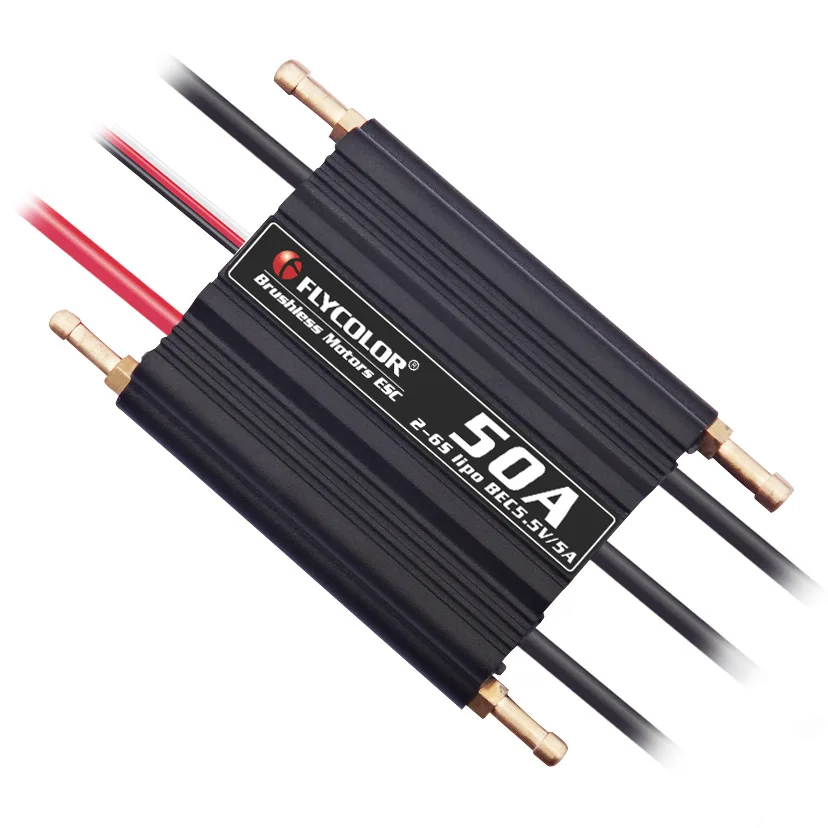 Flycolor 50A/70A/90A/120A/150A регулятор скорости бесщеточный ESC Поддержка 2-6S BEC 5,5 V/5A для модели корабля RC лодки