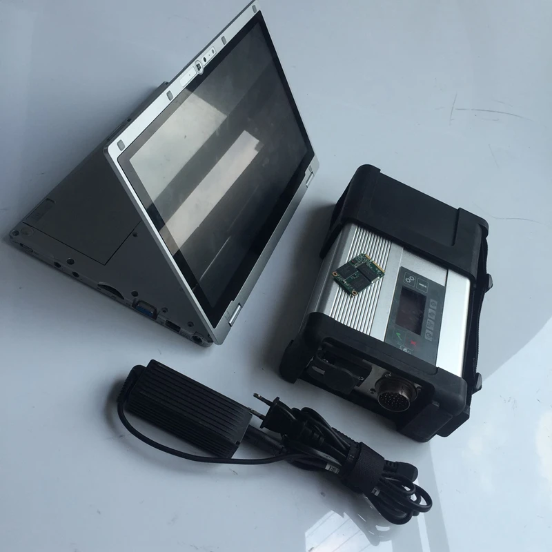 Super Mb Star C5 Sd C5 + 480Gb Ssd Software 2023.12 + Cf-Ax2 I5 90% Nuovo Strumento Diagnostico Stella Di Riparazione Automatica Per Laptop Militare