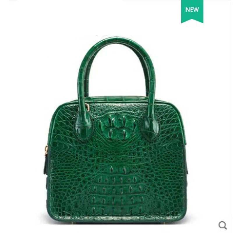 

gete New crocodile Alligator leather women handbag Vertical style casual small side single shoulder bag Custom style 17days
