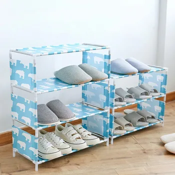 

2019 Shoes Rack Hanger Durable Shoe Organizer Breathable Stand Shoes Shelf Waterproof Shoes Storage Saving Footwear Space
