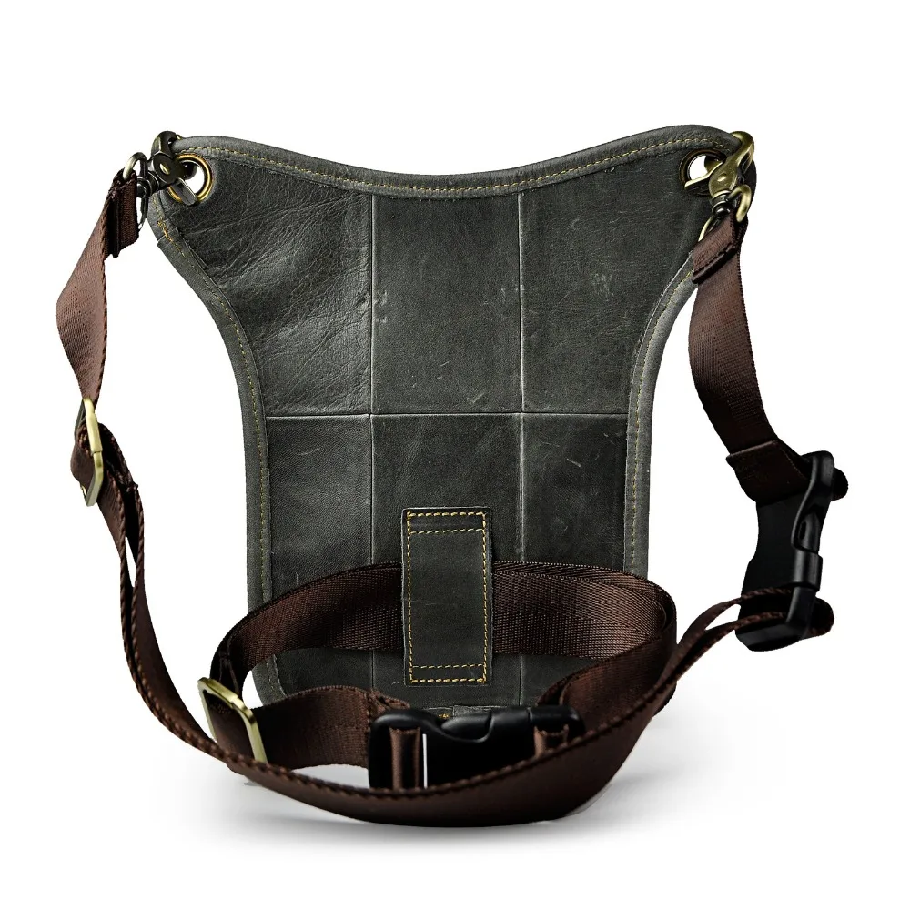 Натуральная кожа Мужская многофункциональная дизайнерская Повседневная сумка-мессенджер на ремне модная дорожная поясная сумка на пояс сумка на ногу 211-3-g