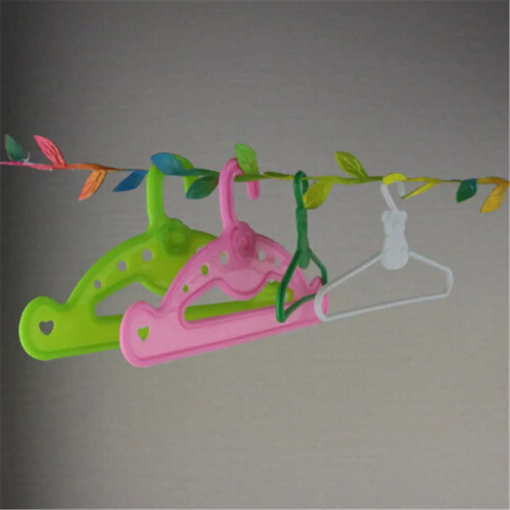 5 шт. милые розовые вешалки для платьев аксессуары для одежды куклы ролевые игры подарок на год для девочек