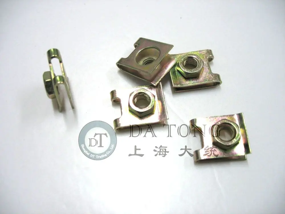 

(20pcs/lot) Screw Fastener Body U Calipers With Nuts For Automobile License Plate Installation VW Buick Ford Kia Toyota BMW