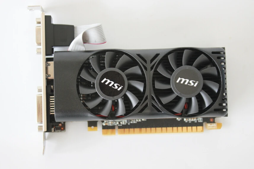 New Graphics card for MSI N750TI-2GD5T LP GTX750 Ti 2G DDR5 video cards to send short knife baffle free shipping