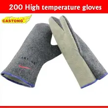 200 градусы высокой температуры перчатки арамидная изоляция препятствующая воспламенению огнезащитные перчатки анти-скальдинг перчатки