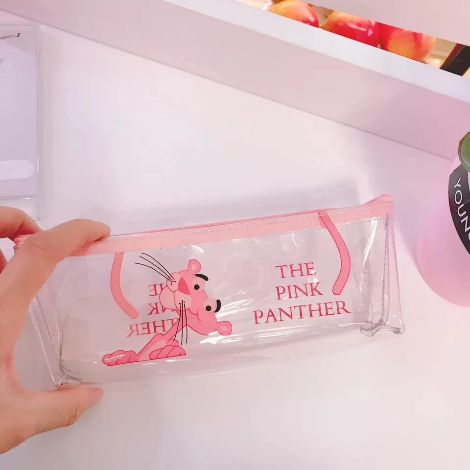 Kawaii пантера Фламинго пеналы милые прозрачные розовые пеналы для карандашей ручка коробка для девочек Bts канцелярские принадлежности для офиса школьные принадлежности - Цвет: 4