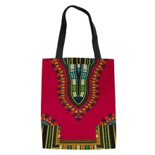 FORUDESIGNS/Ретро Африканский Традиционный принт для женщин сумки Холст Tote Портативный Путешествия многоразовые продуктовые складная сумка для покупок