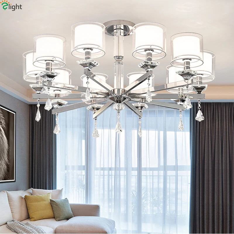  Modern Chrome Metal Led Wall Lights Lustre Crystal Bedroom Led Wall Lamp Living Room Led Wall Light - 32853142286