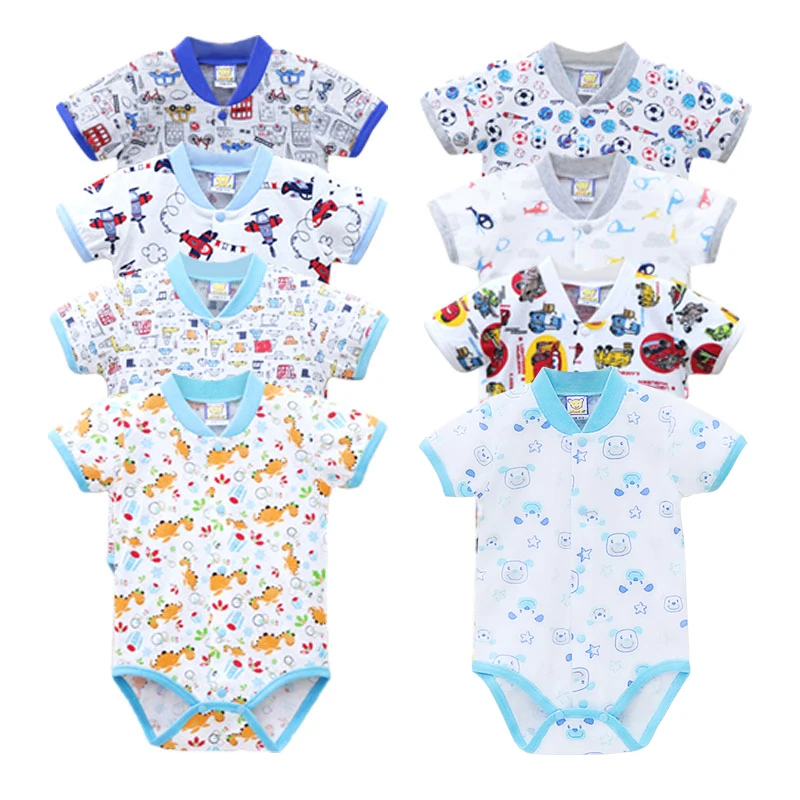 Детское боди из натурального хлопка с коротким рукавом и пуговицами|baby bodysuits|baby