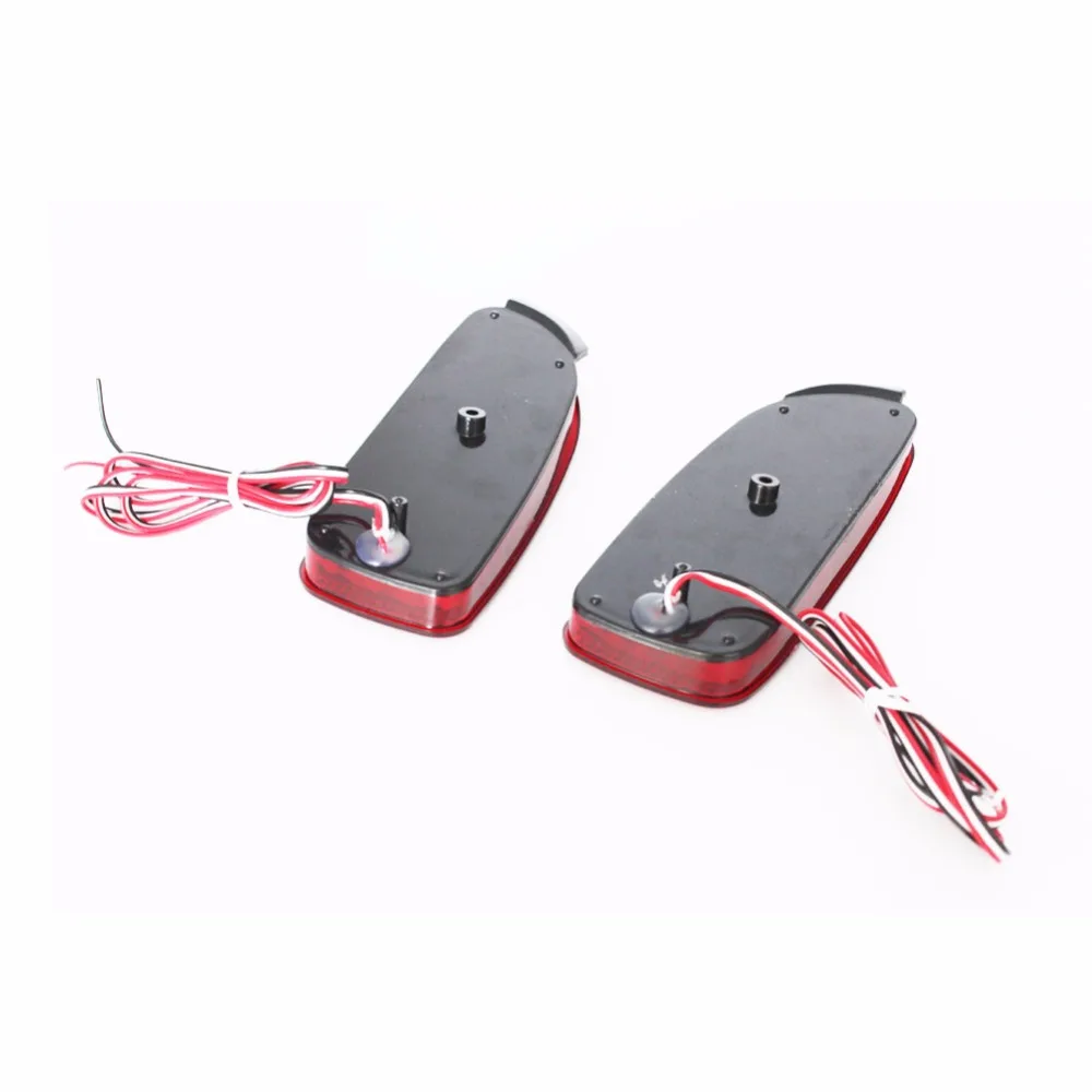 Rear Bumper Reflector Light for Toyota Estima Car Parking Warning Brake Tail LED Fog Lights Red Reflectors Lamp