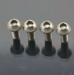 4 шт. m5x10mm Титан Ti Болт кнопку глава шестигранный ключ велосипед Винт Велосипедный Спорт флягодержатель Болты