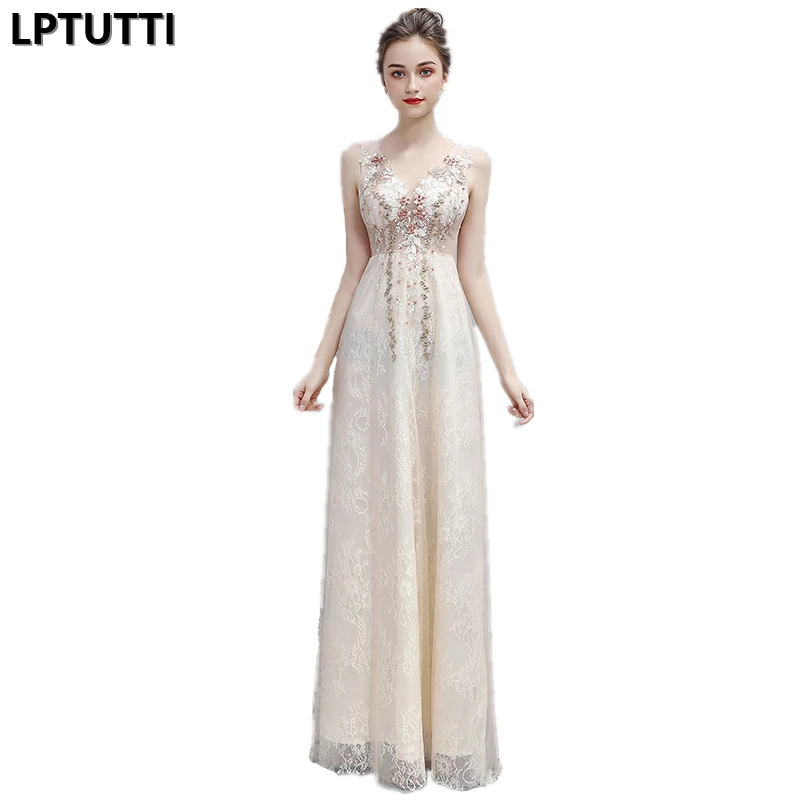 LPTUTTI Beading Embroidery New For Women Elegant Date Ceremony Party Prom Gown Formal Gala Events Luxury Long Evening Dresses | Свадьбы и