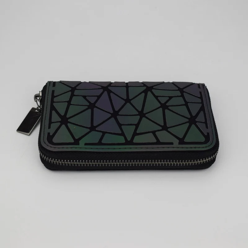 New Women Short Wallet Geometric Luminous Wallet Female Min Clutch Bags Standard Wallet Purse Card Holder Noctilucent purse