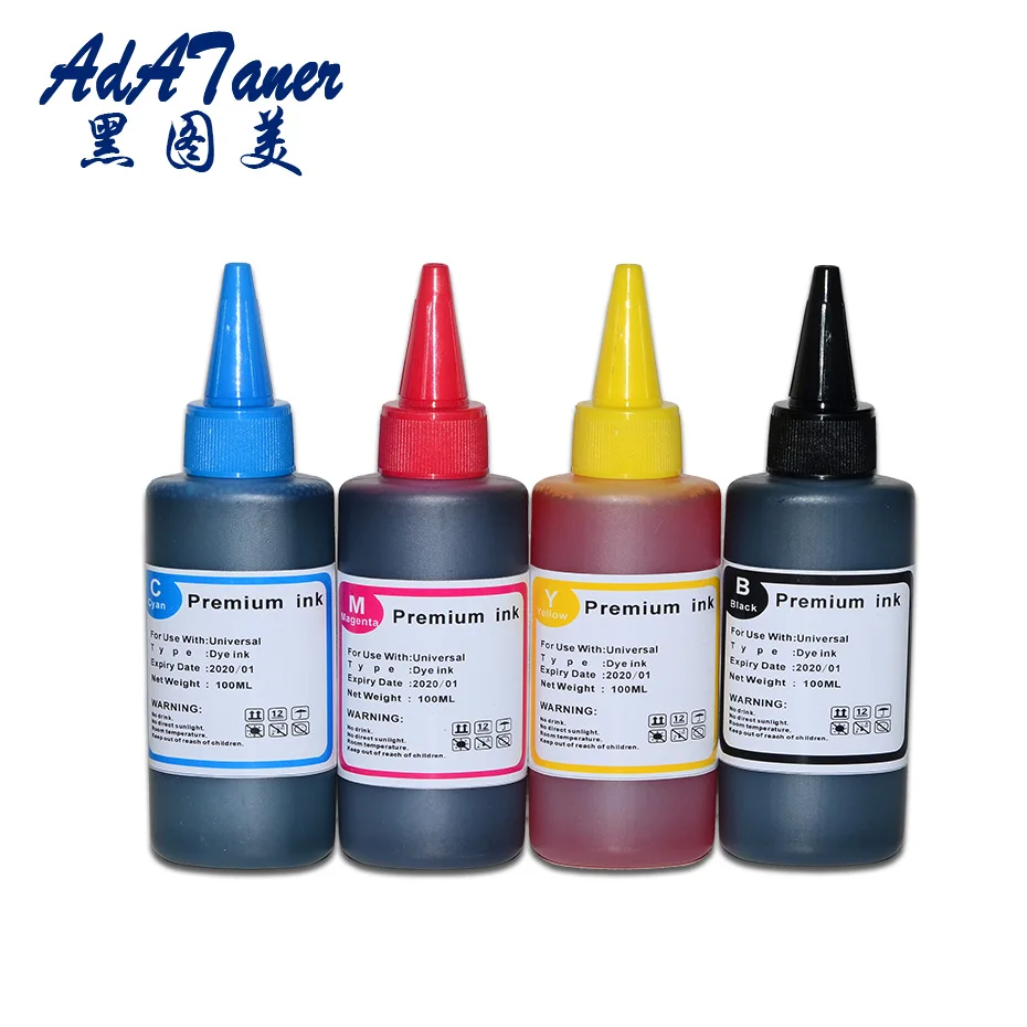 

100ML Universal Compatible Refill Dye Ink Kit for HP for Canon for Brother for Epson Printers for HP 301 122 650 901 652 XL Ink