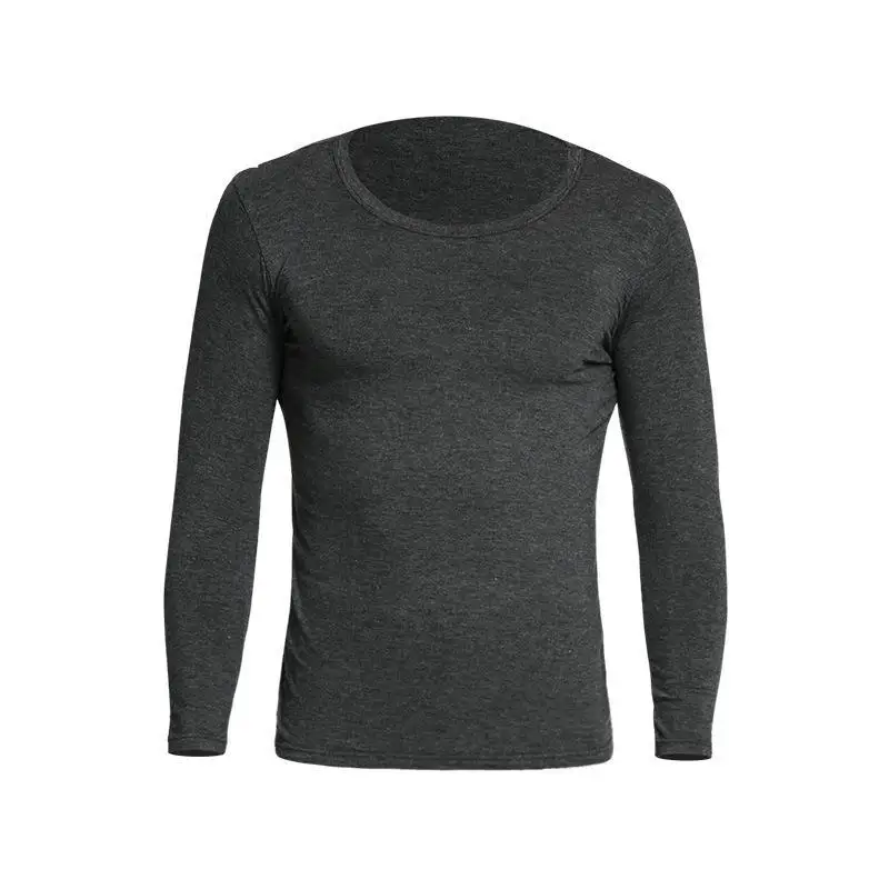 

Cotton thermal underwear men In winter with round collar and bottom and large underwear for men