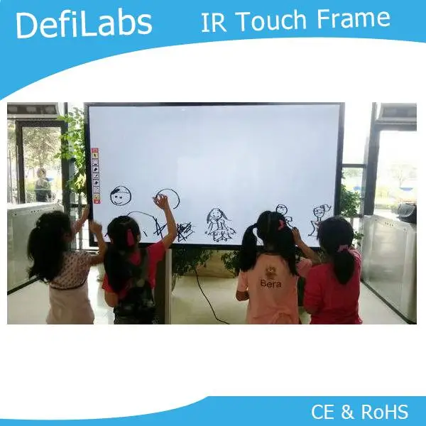 

DefiLabs Best price 50 inches overlay touch frame - 10 points for advertising, interactive wall free fast shipping