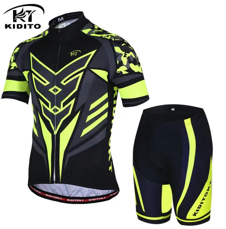 KIDITOKT набор Джерси для велоспорта pro team ropa ciclismo bicicleta bike bycicle maillot ciclismo hombre uniforme одежда для велоспорта - Цвет: Jersey and Pants