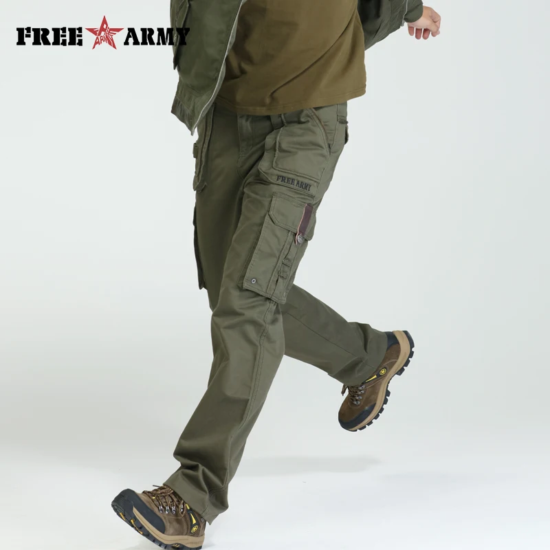  Autumn Brand Men Fashion Military Cargo Pants Multi-pockets Baggy Men Pants Casual Trousers Overall
