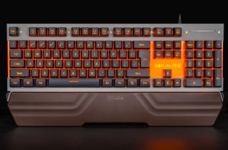 

Gaming Keyboard, Backlit Membrane Keyboard-Mechanical-Similar Waterproof USB Keyboard