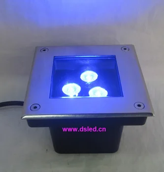 

Free shipping by DHL !! IP67good quality,high power 9W RGB LED recessed light,RGB LED underground light,DS-11D-L120-9W-RGB,12VDC