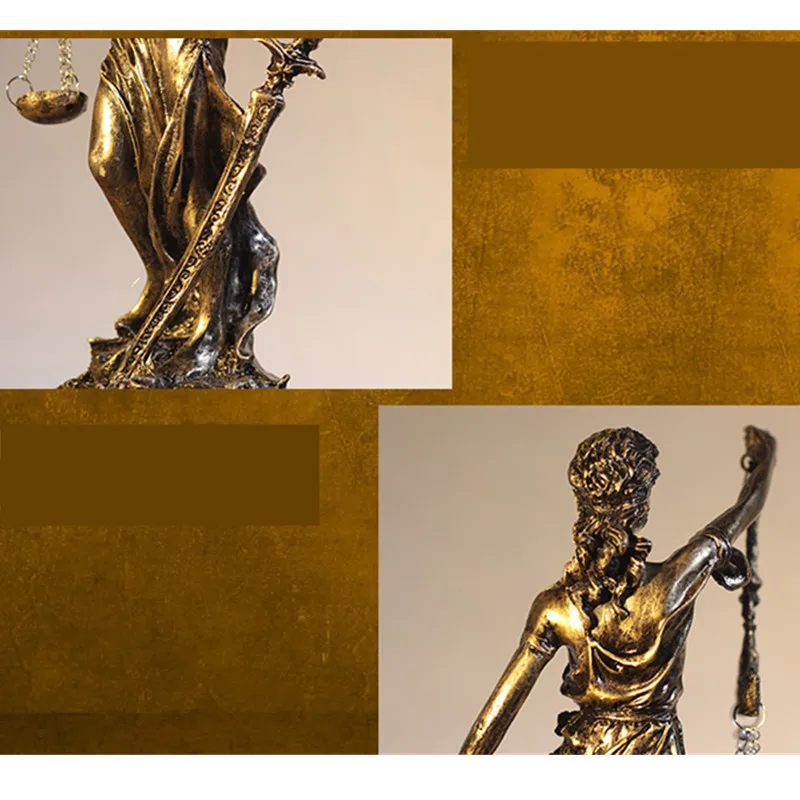 Статуя Греческой Богини справедливости/скульптура ангелов из смолы, украшения для людей, винтажные аксессуары для украшения дома, офисные изделия R289