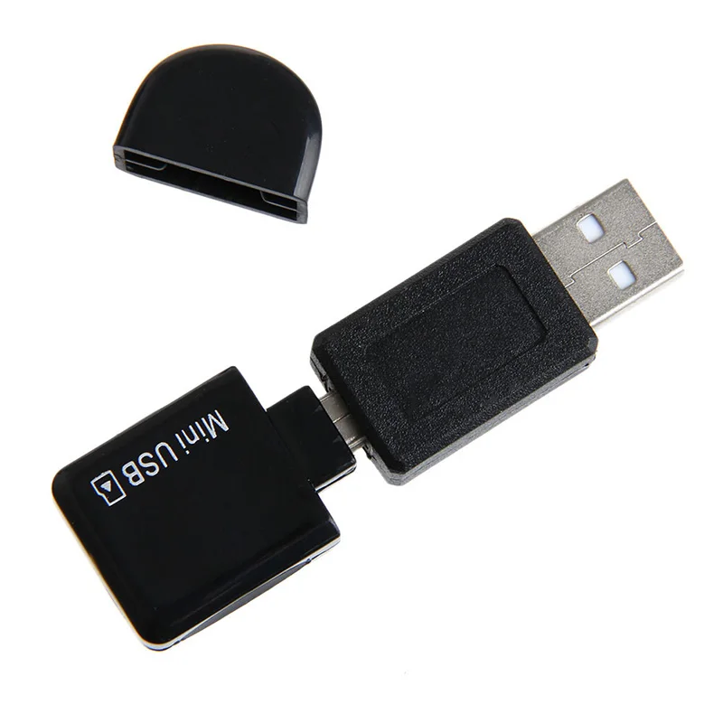 

Mini USB to TF T-flash Micro SD Card Adapter Reader for Car AUX Out Audio Music