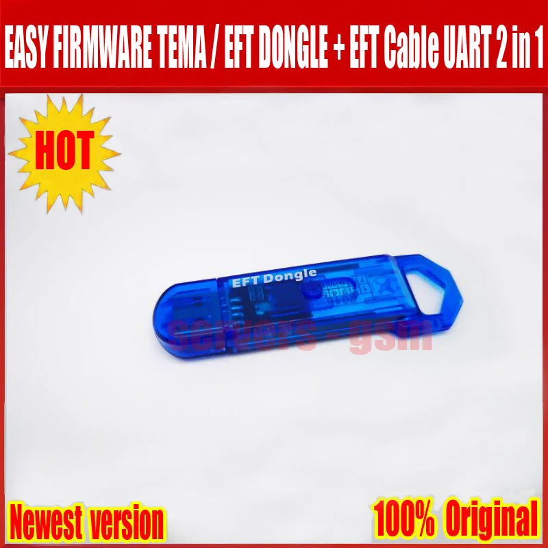 2019 Новинка 100% оригинальная прошивка TEMA / EFT DONGLE + кабель UART 2 в 1|Детали устройств