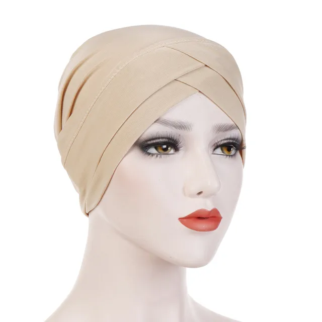 2019 Daily Solid Turban Wrap Cheveux Women Women India Hat Muslim Ruffle Cancer Chemo Beanie Turban Wrap Cap Femme Musulman Women S Skullies Beanies Aliexpress