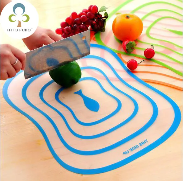 Kitchen matte clear cut food mats creative case plate Ganmian mat anti