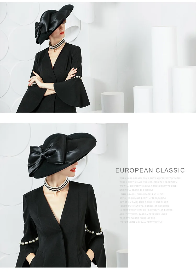 black wool hat
