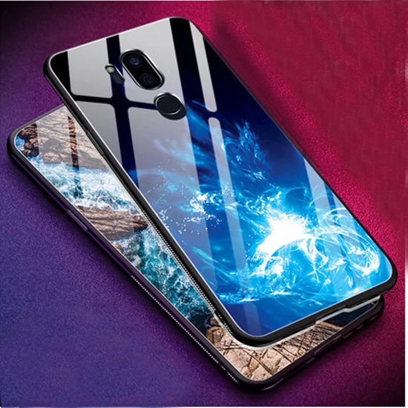 

Tempered Glass Painted Cases For Nubia Z18 NX606J Case Back Cover Z 18 Protective Shell For NubiaZ18 NX606J case coque skin
