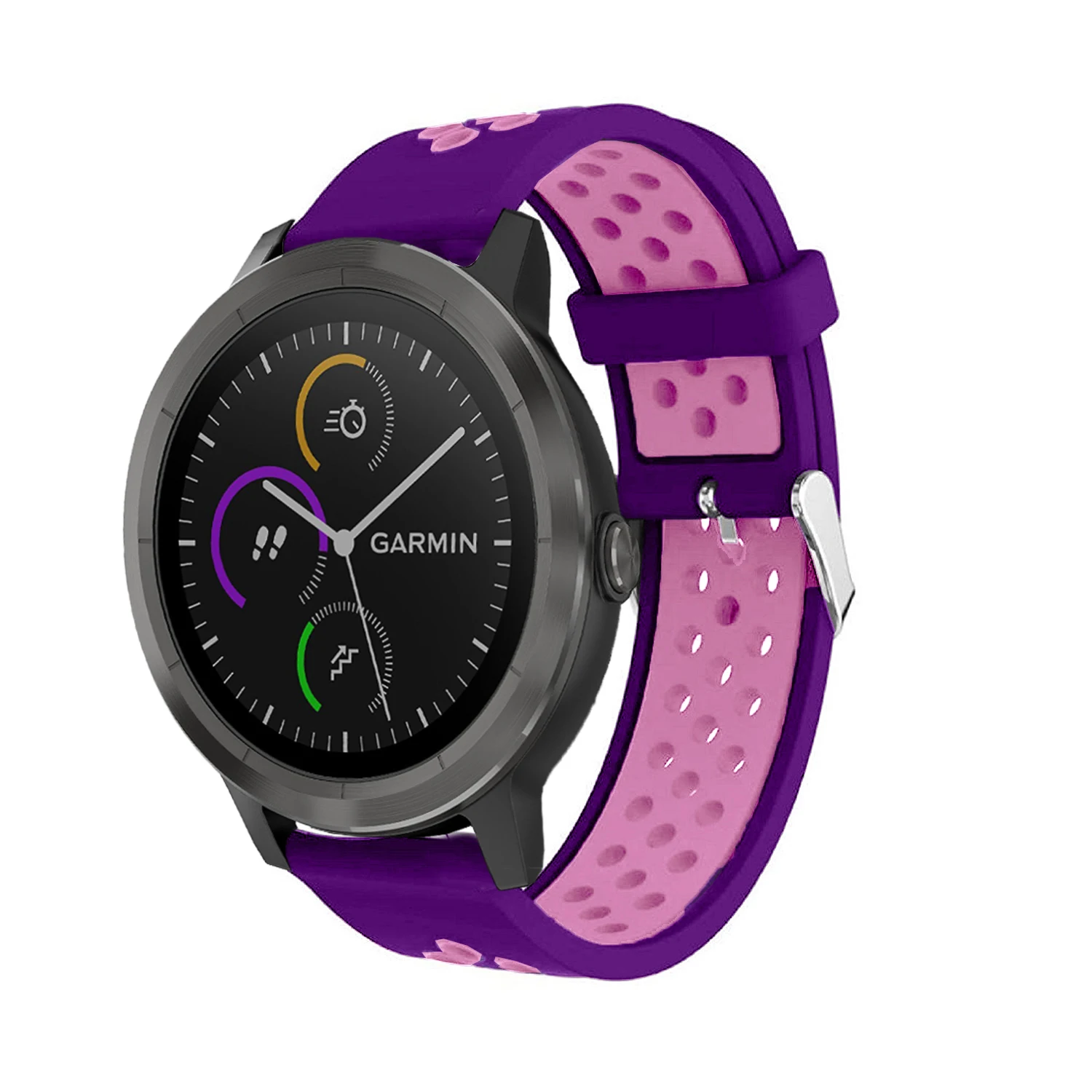 Силиконовый ремешок для часов Garmin Vivoactive 3, Смарт-часы, классический браслет с пряжкой, спортивный сменный ремешок на запястье, ремешок 20 мм - Цвет: purple pink