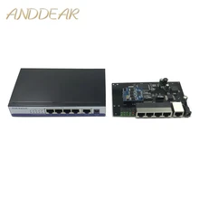 ANDDEAR-10/100 Мбит/с rj45 переключатель poe 802.3af 8 poort voeding 15,5 Вт voor ip камера NVR ip telefoon wifi точка доступа poe коммутатор