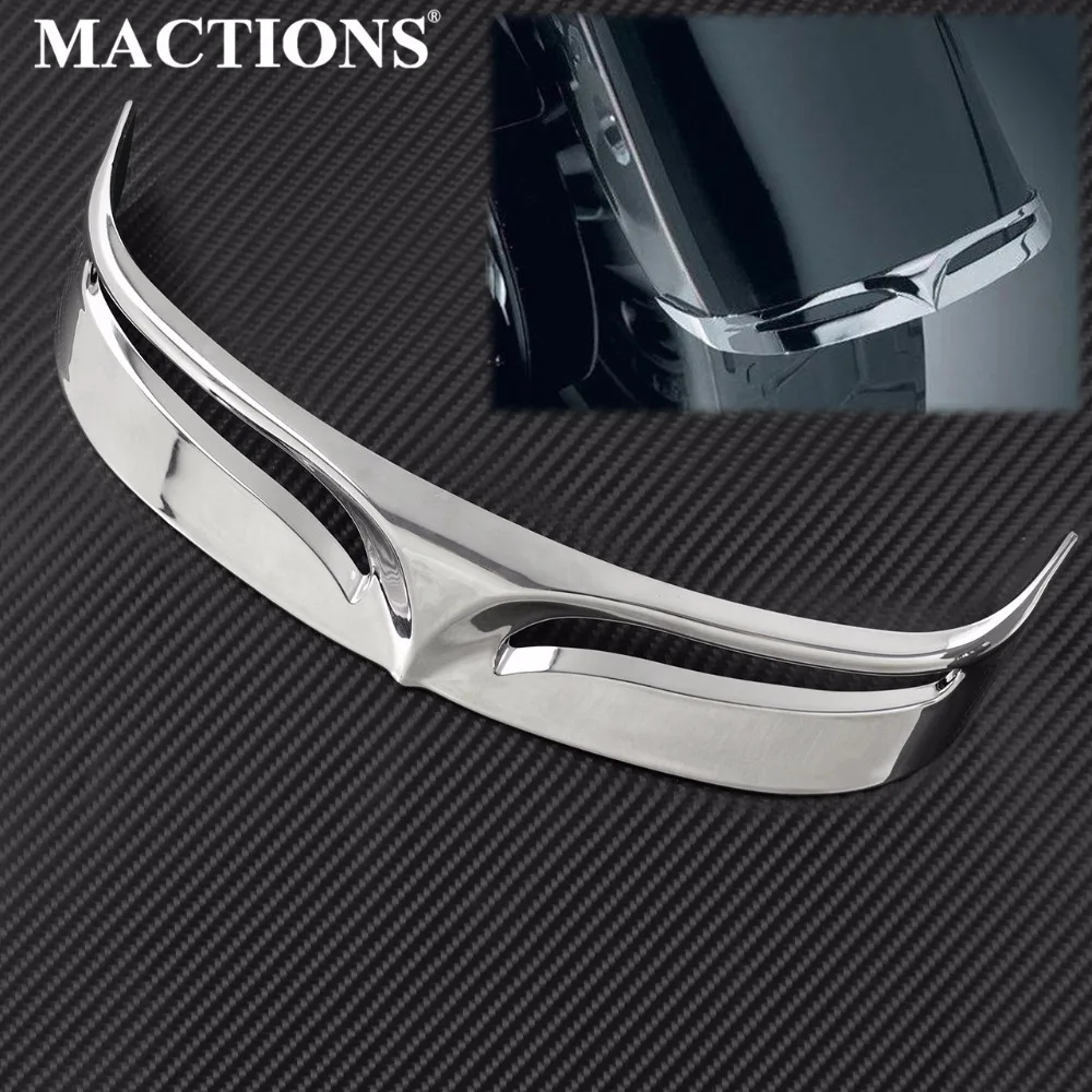 

Motorcycle Rear Mud Flap Trailing Cover Fender Flare Trim Tip Chrome For Harley Softail Fatboy FLSTF 2007-2016 FLSTFB 10-16