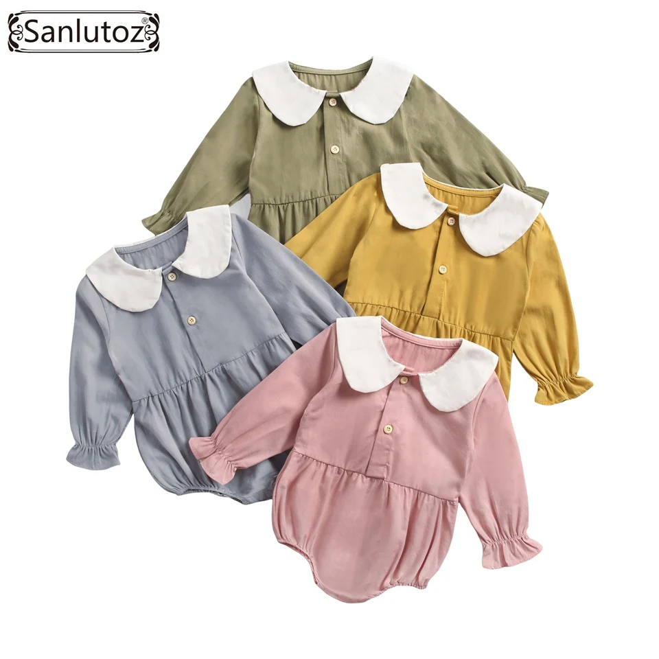 Sanlutoz-vêtements d'hiver en coton pour petites filles | Jolies barboteuses, vêtements pour nouveaux nés