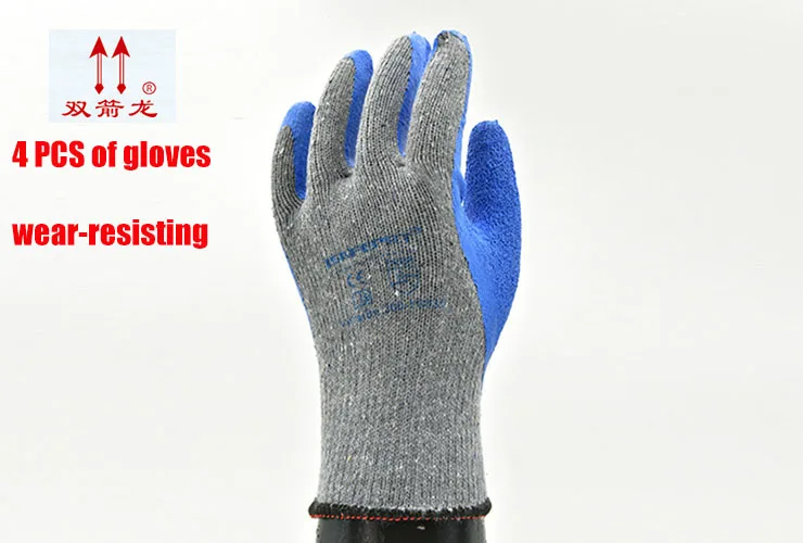 

The New Latex coating protection gloves Gray blue Non-slip Wearable Oil resistant Cut off safety glove Practicality work gloves