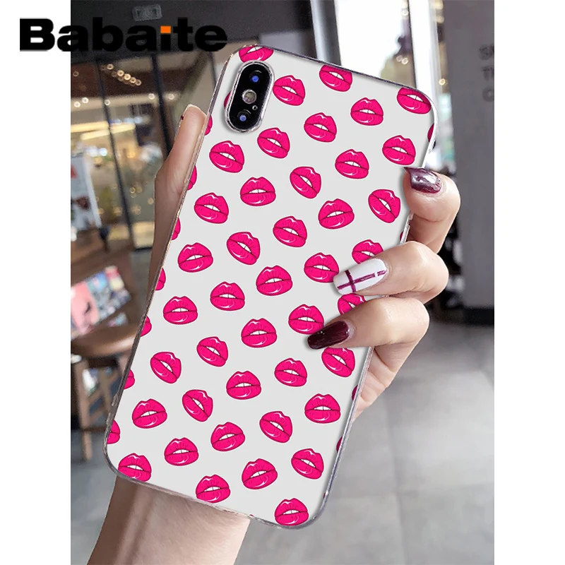 Girly Pink lips fashion newly pattern