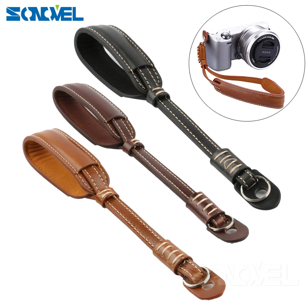 PU Leather Camera Hand Wrist Strap For Canon Sony Nikon Panasonic Olympus Fuji SLR Camera Wrist
