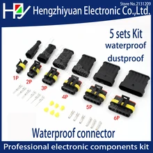 Hzy 5sets Kit 2 pin 1 2 3 4 5 6 pins Way AMP Super seal