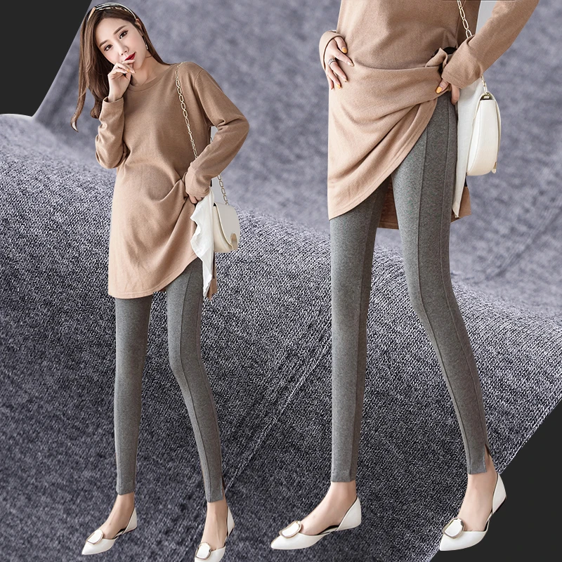 

High Waist Stomach Lift Maternity Leggings Solid Color Legging Maternity Clothes New Spring Pregnancy Clothes for Pregnant Women
