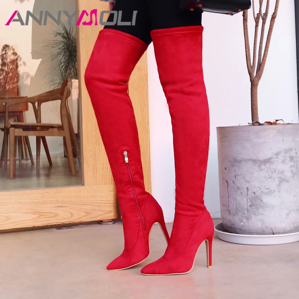 Annymoli Over the Knee Boots SexyWomen Extreme High Heel Tall Boots ...