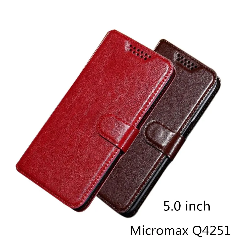 Роскошный чехол из искусственной кожи для задней крышки Micromax Canvas Juice A1 Q4251