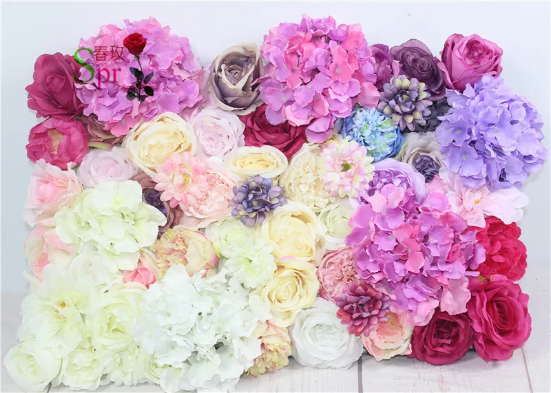 

SPR Free Shipping-10pcs/lot Artificial wedding rose flower wall background arrangement best wedding decoration ever