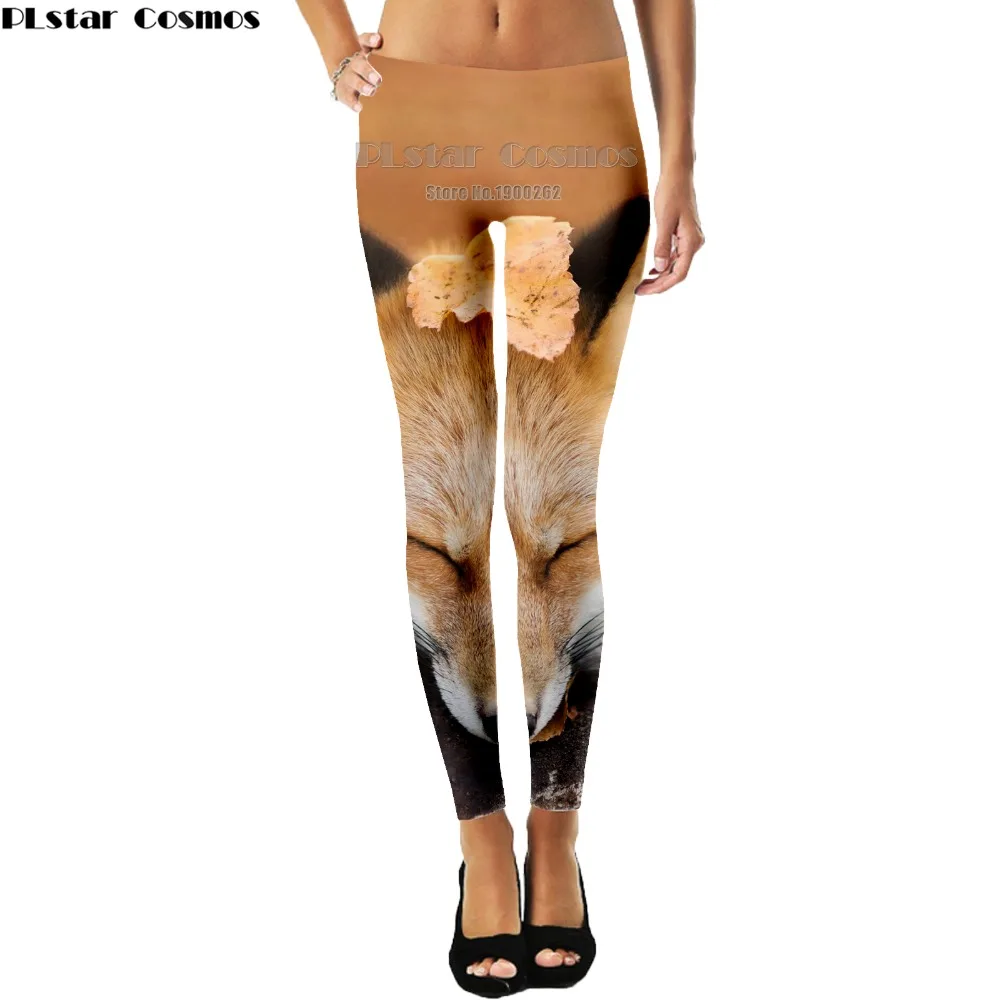 PLstar Cosmos Fox cute New Fashion Women Print Animal 3d full print Casual Leggings Pants New Plus size S-5XL PLstar Cosmos Fox cute New Fashion Women Print Animal 3d full print Casual Leggings Pants New Plus size S-5XL