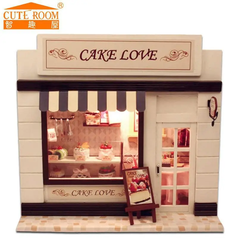 2016 Dollhouse Миниатюрные Игрушки Украшения Дома Ремесел Diy Кукольный Дом Деревянные