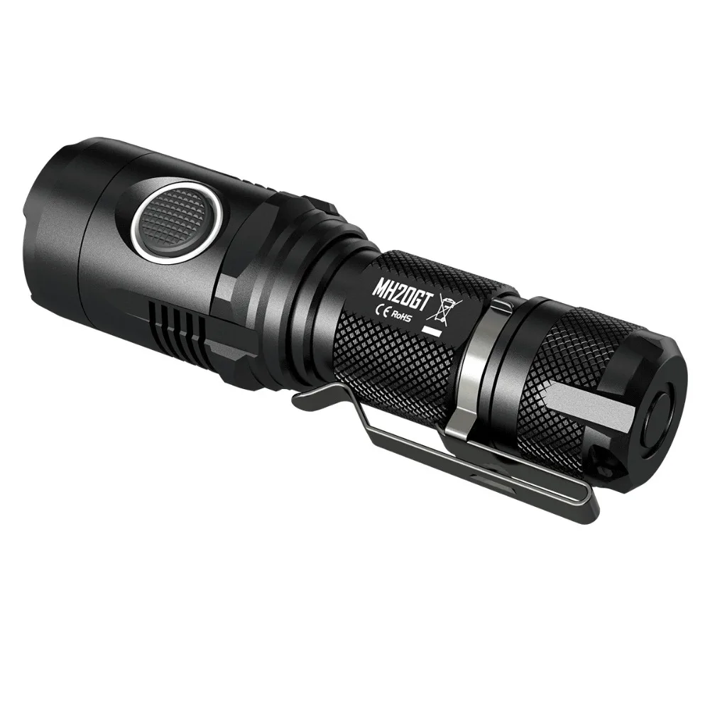 Прожектор NITECORE MH20GT+ аккумулятор 1000LMs светодиодный фонарь перезаряжаемый водонепроницаемый фонарь+ кабель