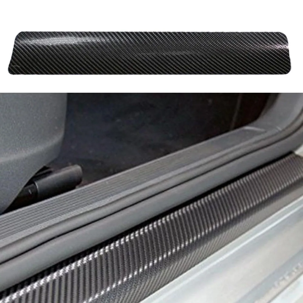 Sailnovo-4PCS-60cm-x-6-7cm-Car-Stickers-Universal-Sill-Scuff-Anti-Scratch-Carbon-Fiber-Auto