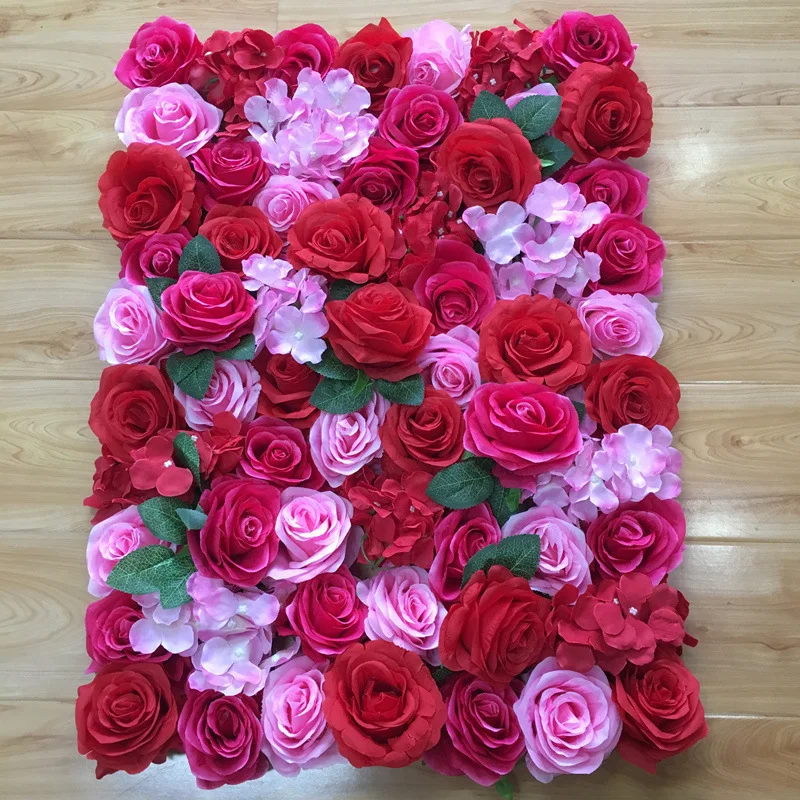 40x60 см Роза стена из гортензий Европейский стиль искусственные цветы для свадебного украшения фоновое расположение декора флиры